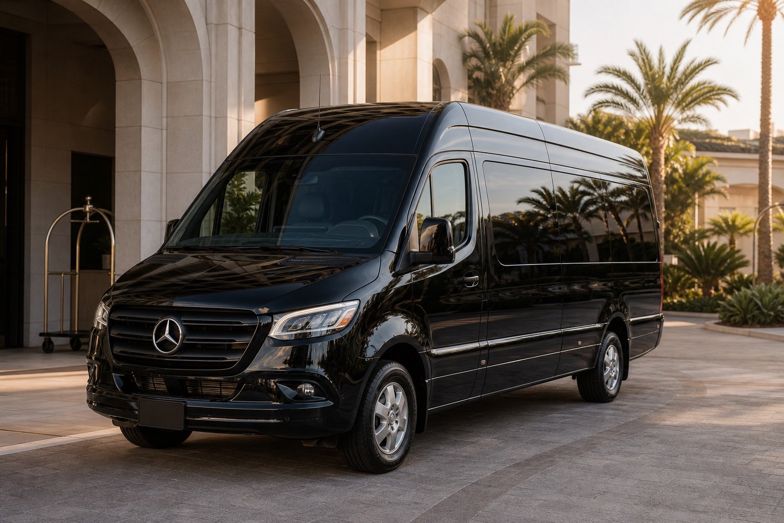 Mercedes-Benz Sprinter luxury van for San Diego to LAX group transportation